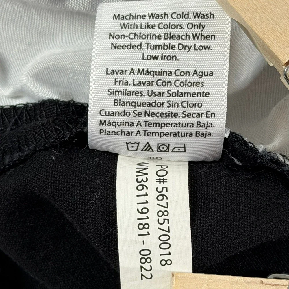 George Mens Chino Shorts Black Size 38 Flat Front Stretch WM36119181-0822